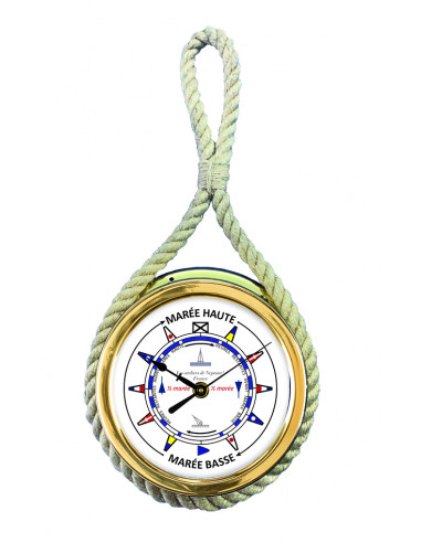 BRASS CASE TIDE INDICATOR WITH ROPE