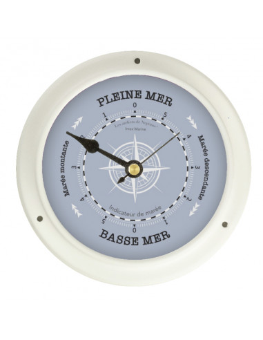 WHITE OR NAVY BLUE PAINTED METAL TIDE INDICATOR