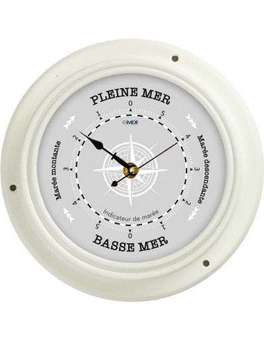 WHITE OR NAVY BLUE PAINTED METAL TIDE INDICATOR