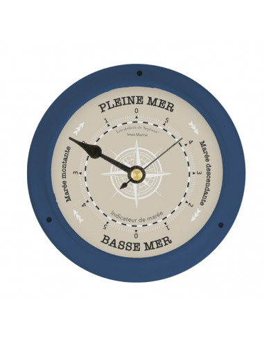 WHITE OR NAVY BLUE PAINTED METAL TIDE INDICATOR