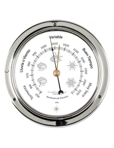 CHROME BRASS BAROMETER