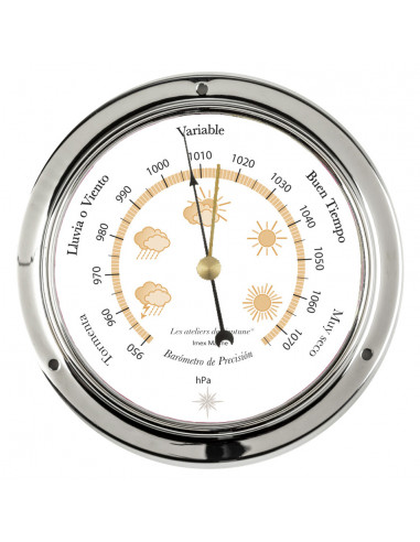 CHROME BRASS BAROMETER