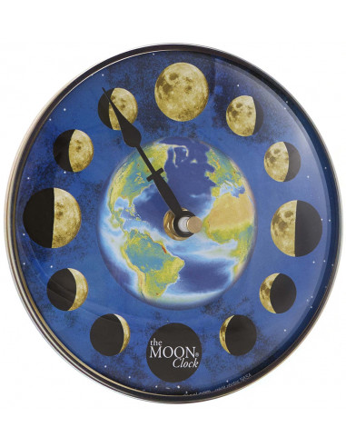 HORLOGE LUNAIRE AVEC SUPPORT EN ACRYLIQUE