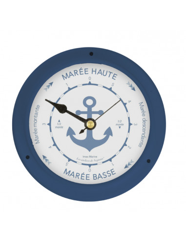 WHITE OR NAVY BLUE PAINTED METAL TIDE INDICATOR