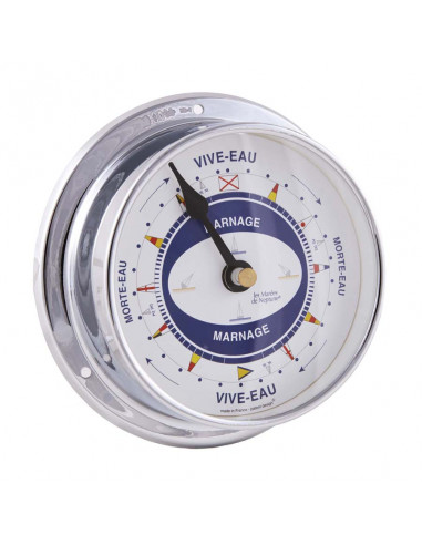 CHROME BRASS CASE TIDAL RANGE INDICATOR