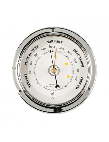 CHROME BRASS BAROMETER