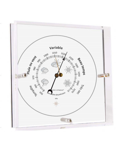 DESKTOP / HANGING BAROMETER ON ACRYLIC FRAME