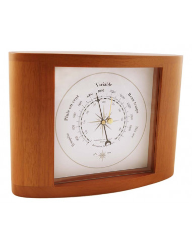 DESKTOP BAROMETER ON WOODEN BOARD