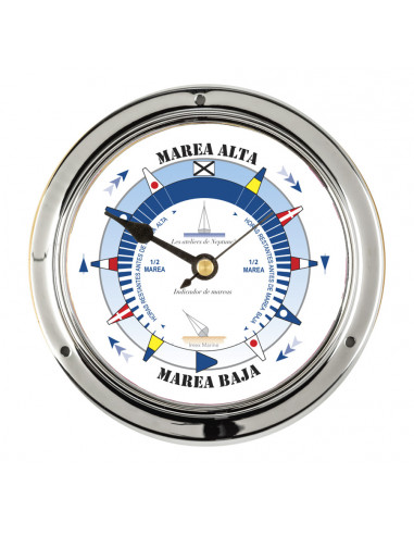 CHROME BRASS TIDE INDICATOR